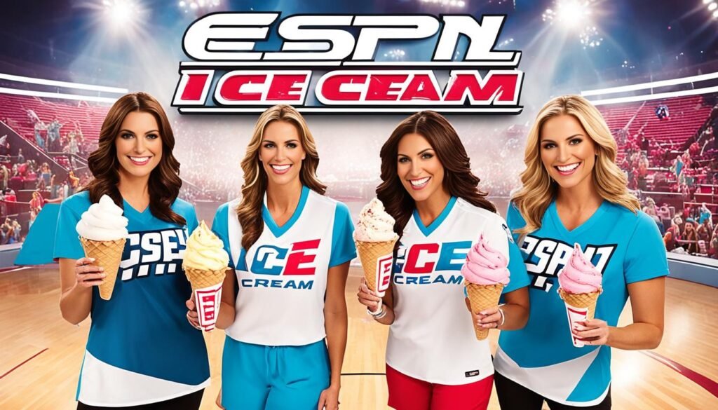 behind the scenes ESPN ice cream girls