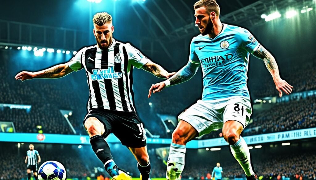 key players newcastle united f.c. and man city stars