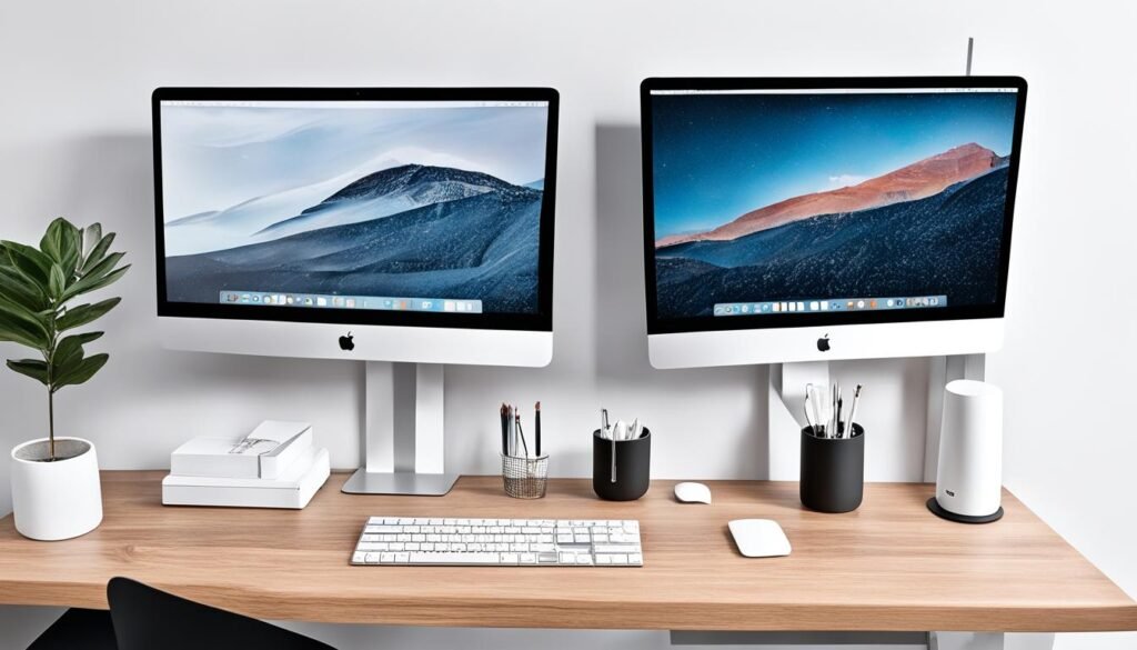 mac desktop monitor holder