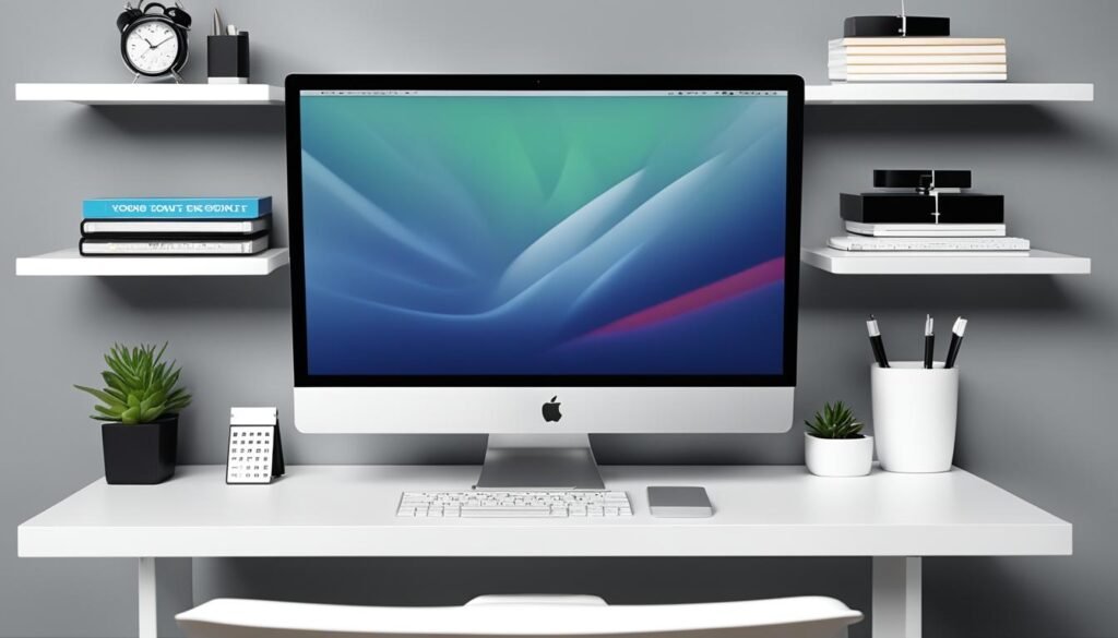 monitor shelf for mac setup