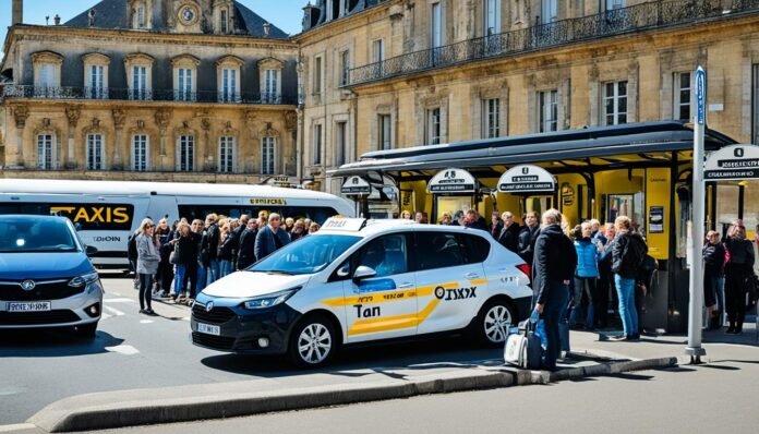 reserving a taxi at saint emilion train station